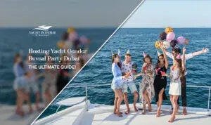 yacht gender reveal party Dubai | Yacht Party Dubai blog banner by yacht in Dubai