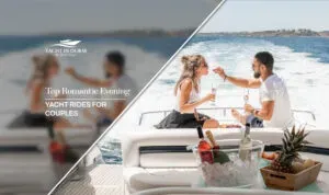 romantic evening yacht ride Dubai | sunset yacht cruise for couples Blog Banner By Yacht in Dubai