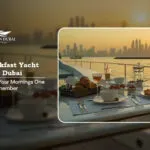 Breakfast Yacht Tour | Morning yacht cruise Dubai Blog Banner by Yacht in Dubai