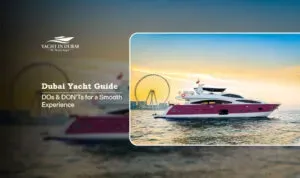 yacht charter rules Dubai | yacht rental etiquette Dubai Blog Banner by Yacht in Dubai